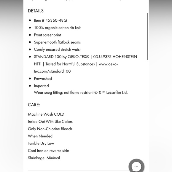 Hanna Andersson Star Wars™M Short John Pajamas In
Organic Cotton - Picture 2 of 2